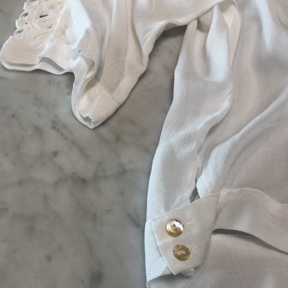 Sold! Cute Lightweight Top with Lattice Sleeve - Picture 3 of 7